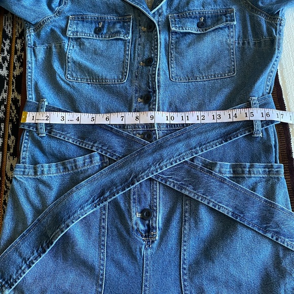 Madewell Denim Tie-Waist Jumpsuit In Claireville Wash - Picture 10 of 11